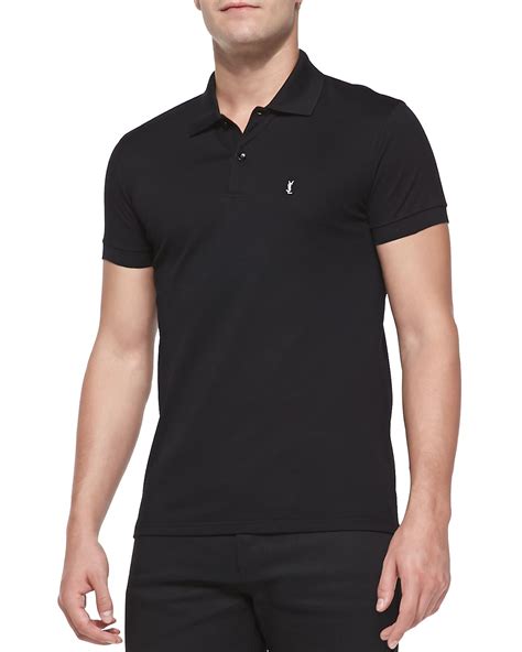 saint laurent men's pique polo.